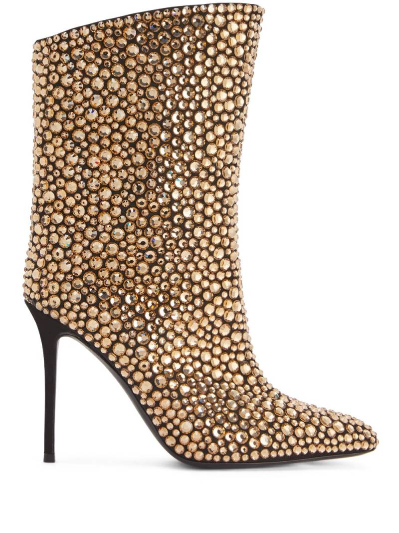 Giuseppe Zanotti Merissa Sparkle 105mm boots - Neutrals von Giuseppe Zanotti