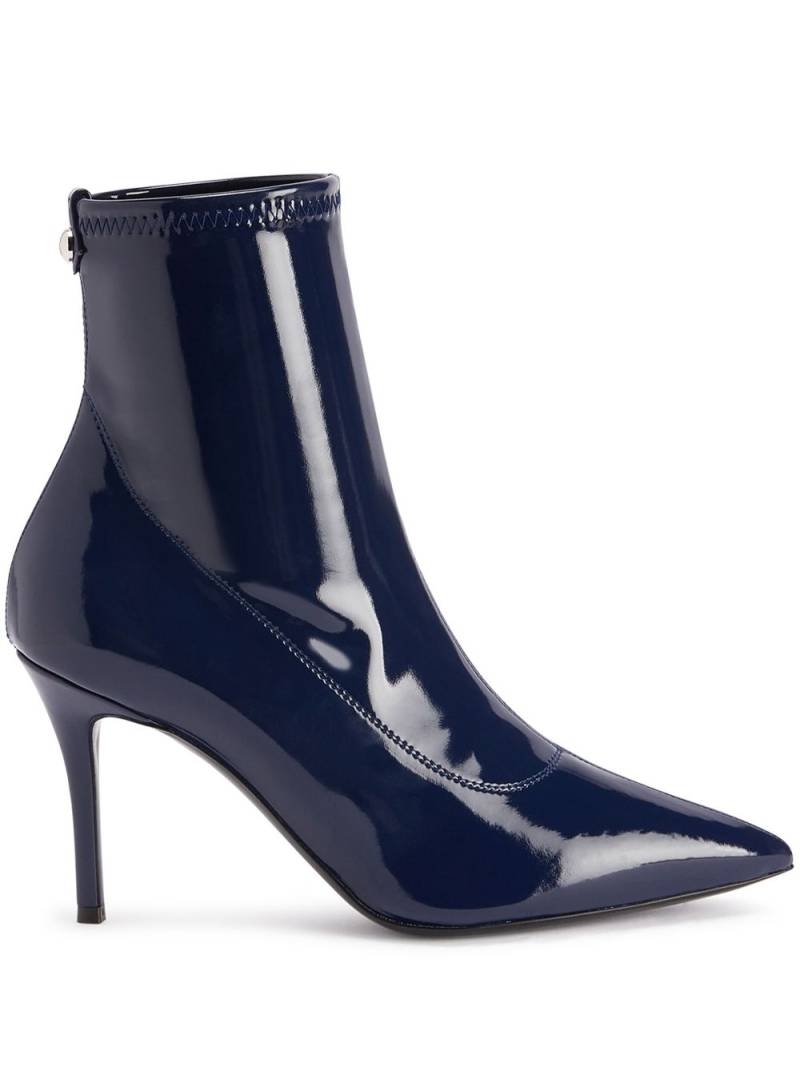 Giuseppe Zanotti Mirea 90mm leather ankle boots - Blue von Giuseppe Zanotti