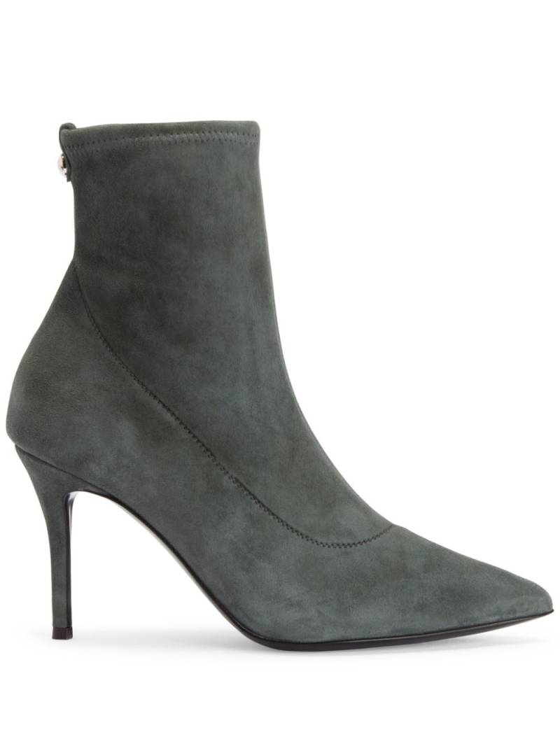 Giuseppe Zanotti Mirea 90mm suede ankle boots - Grey von Giuseppe Zanotti