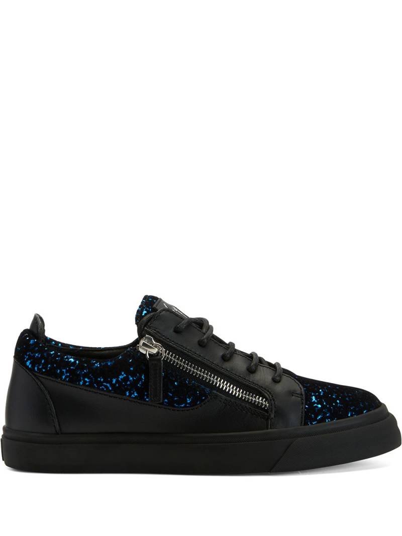 Giuseppe Zanotti Nicki leather low-top sneakers - Black von Giuseppe Zanotti