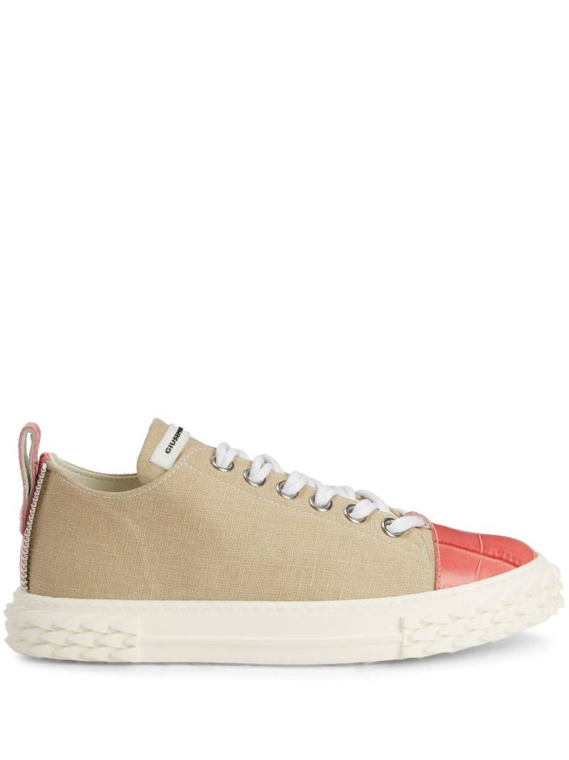 Giuseppe Zanotti Nicki leather low-top sneakers - Neutrals von Giuseppe Zanotti