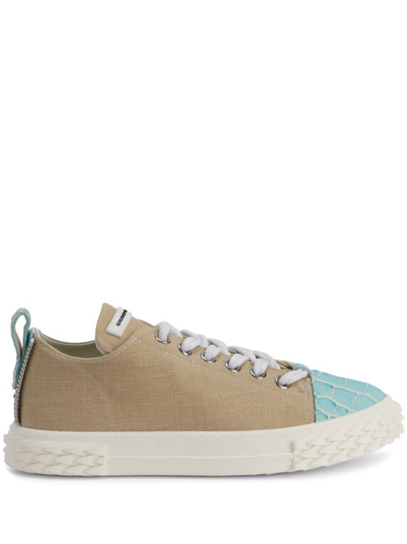 Giuseppe Zanotti Nicki leather low-top sneakers - Neutrals von Giuseppe Zanotti