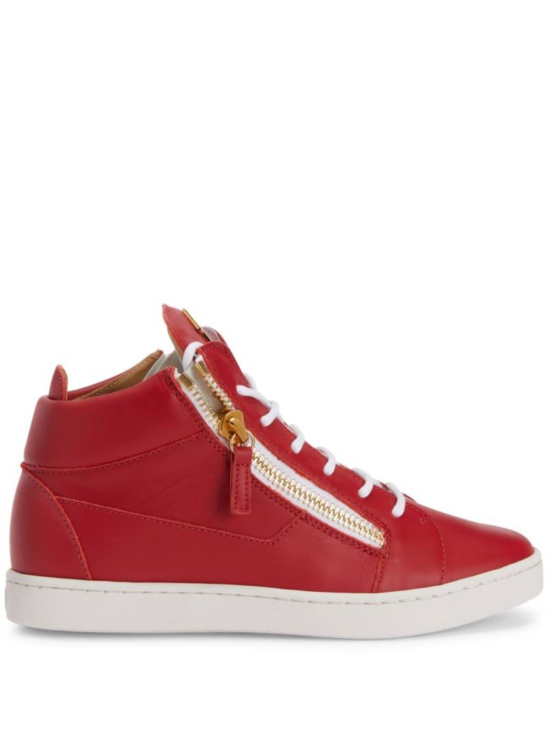 Giuseppe Zanotti Nicki leather sneakers - Red von Giuseppe Zanotti