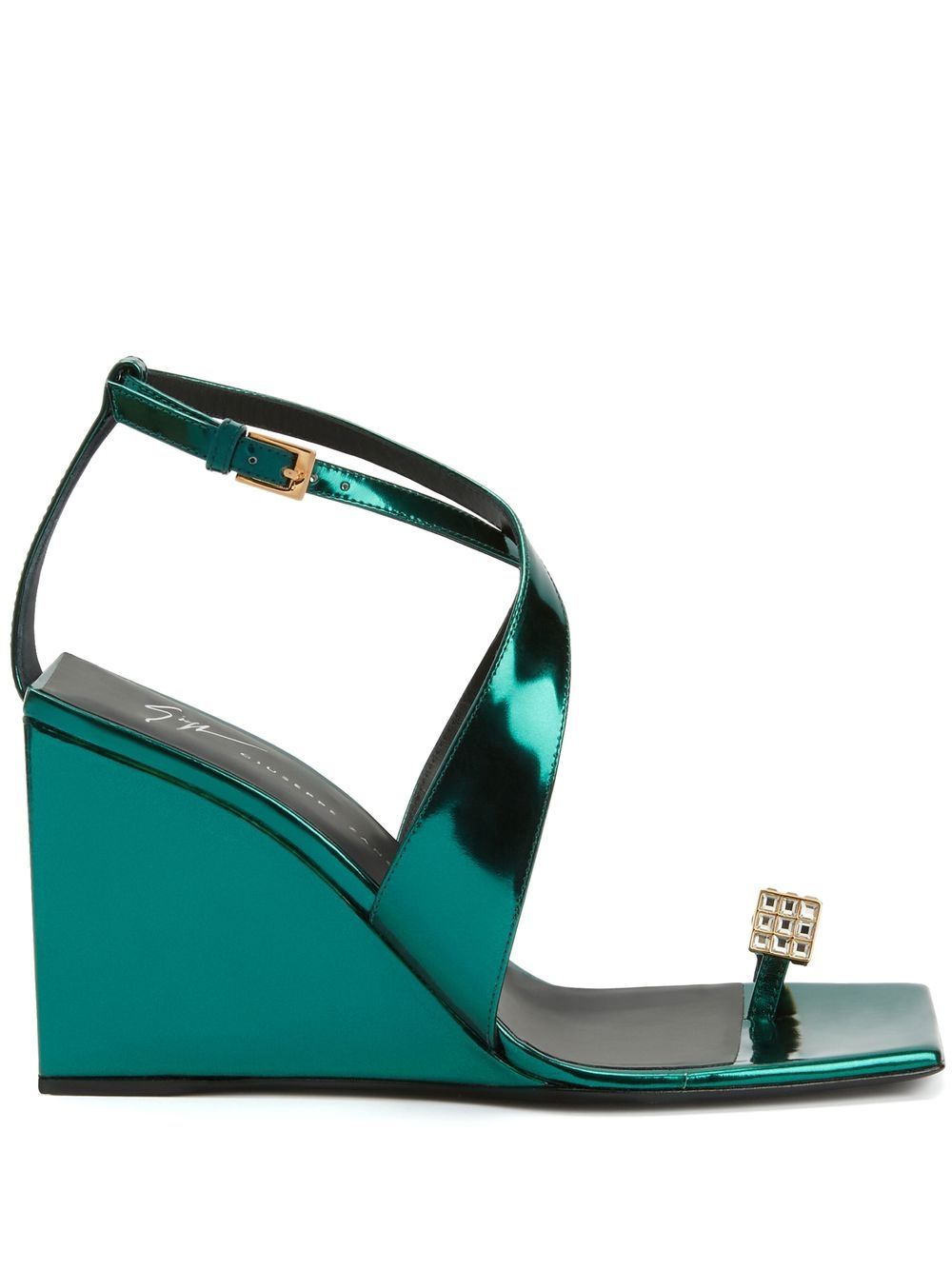 Giuseppe Zanotti Nihao Ring 105mm sandals - Green von Giuseppe Zanotti