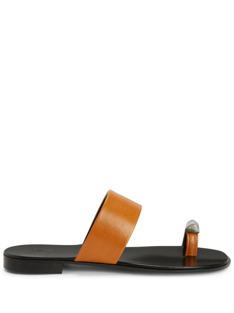 Giuseppe Zanotti Norbert leather sandals - Black von Giuseppe Zanotti