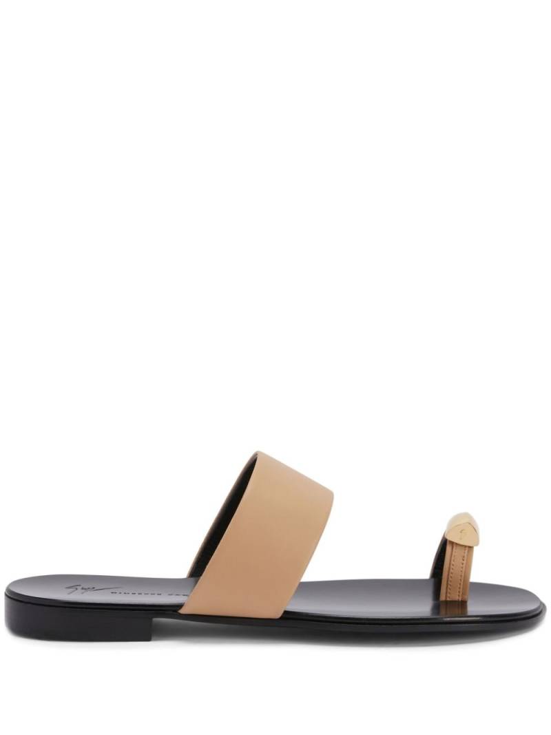 Giuseppe Zanotti Norbert slip-on slides - Brown von Giuseppe Zanotti