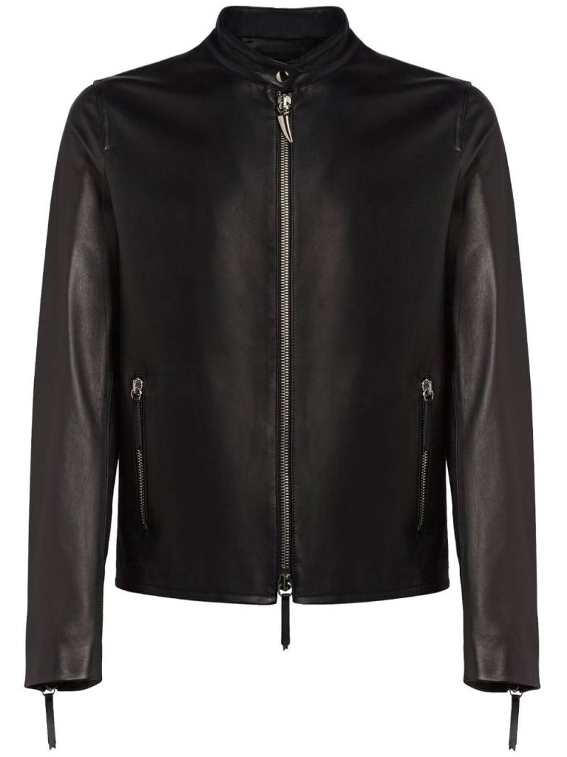 Giuseppe Zanotti Oscar leather jacket - Black von Giuseppe Zanotti