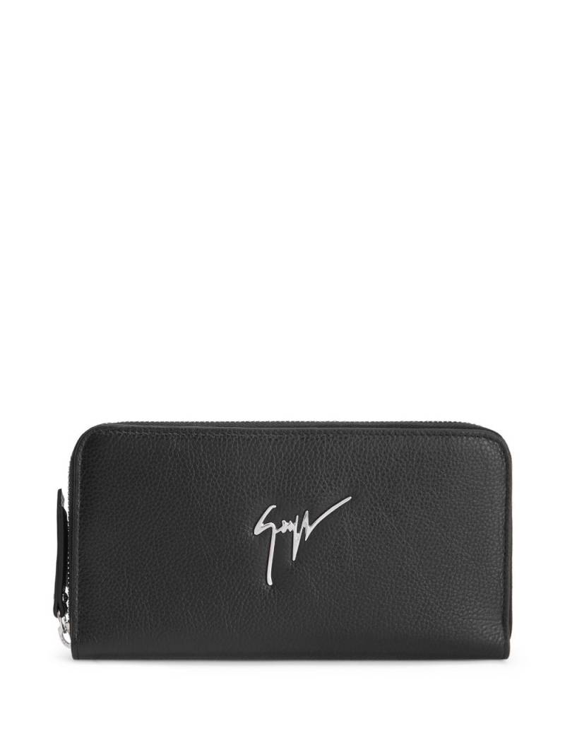 Giuseppe Zanotti Paula logo-lettering wallet - Black von Giuseppe Zanotti