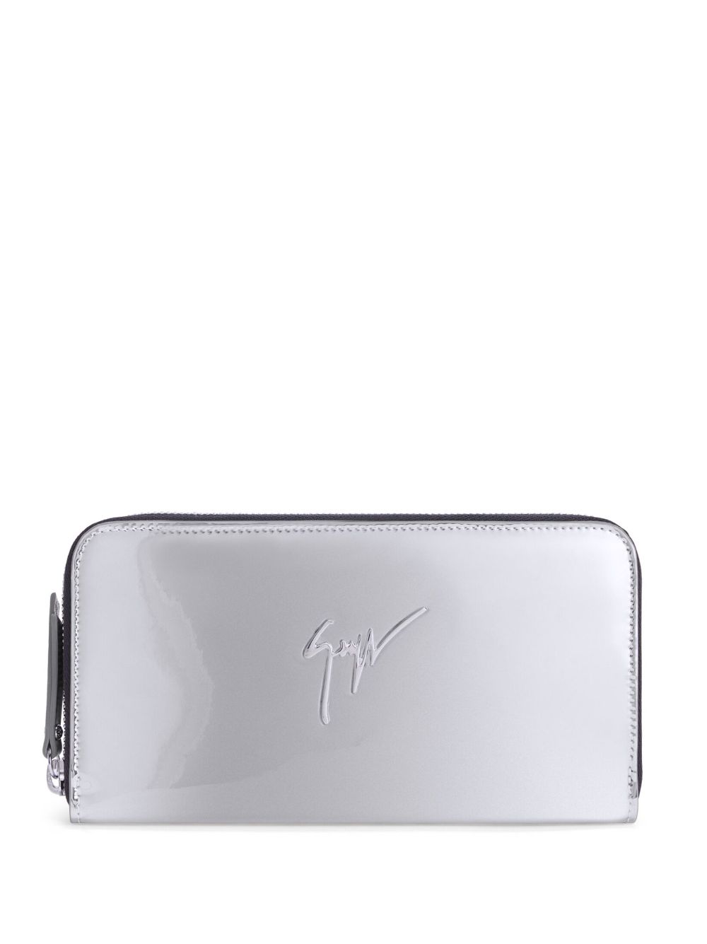 Giuseppe Zanotti Paula logo-lettering wallet - Silver von Giuseppe Zanotti