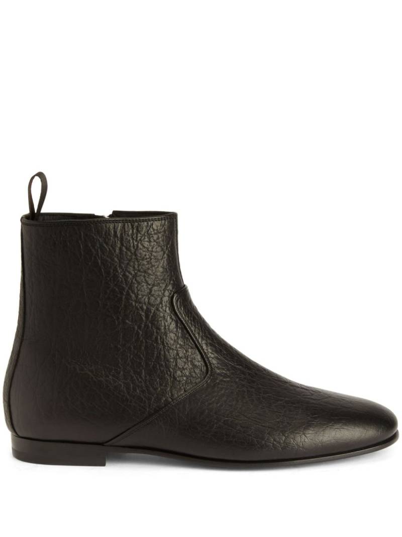 Giuseppe Zanotti Ron leather ankle boots - Black von Giuseppe Zanotti