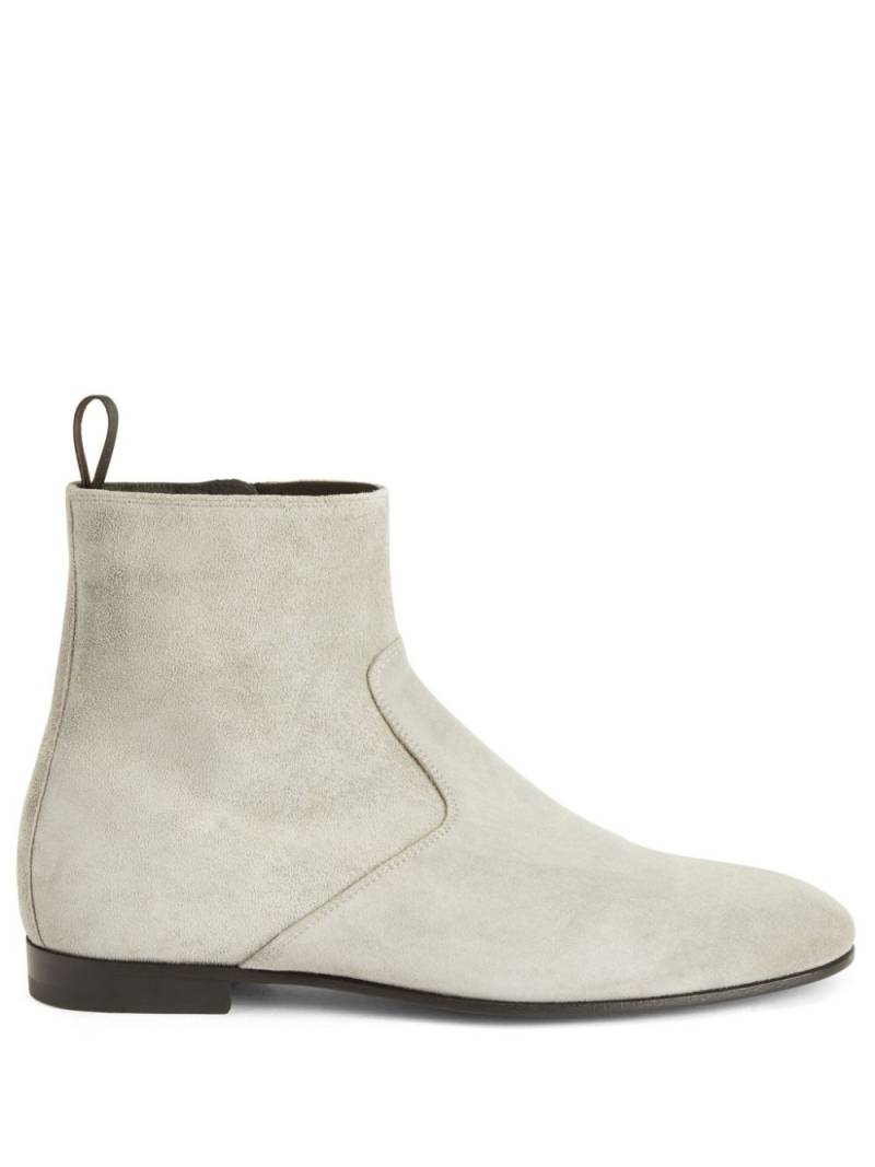 Giuseppe Zanotti Ron suede ankle boots - Grey von Giuseppe Zanotti