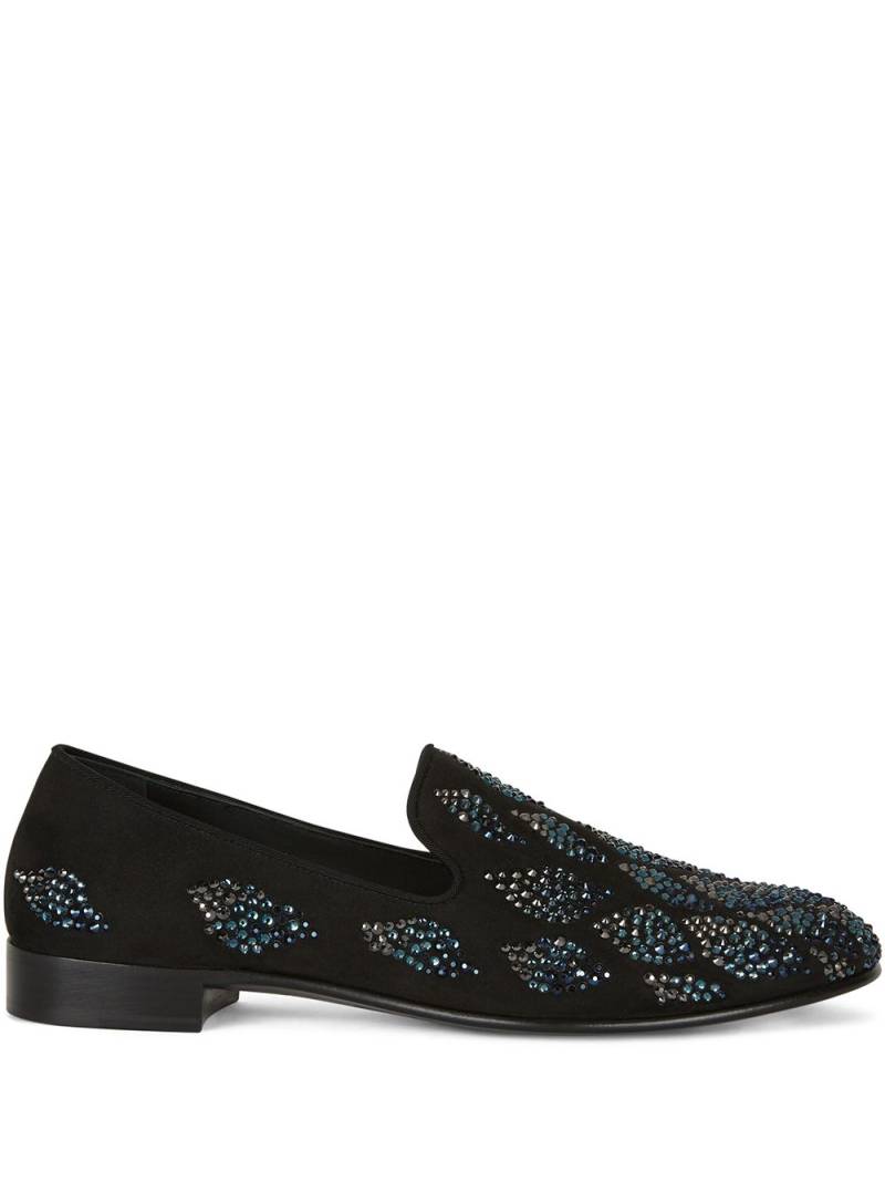 Giuseppe Zanotti Seymour embellished loafers - Black von Giuseppe Zanotti