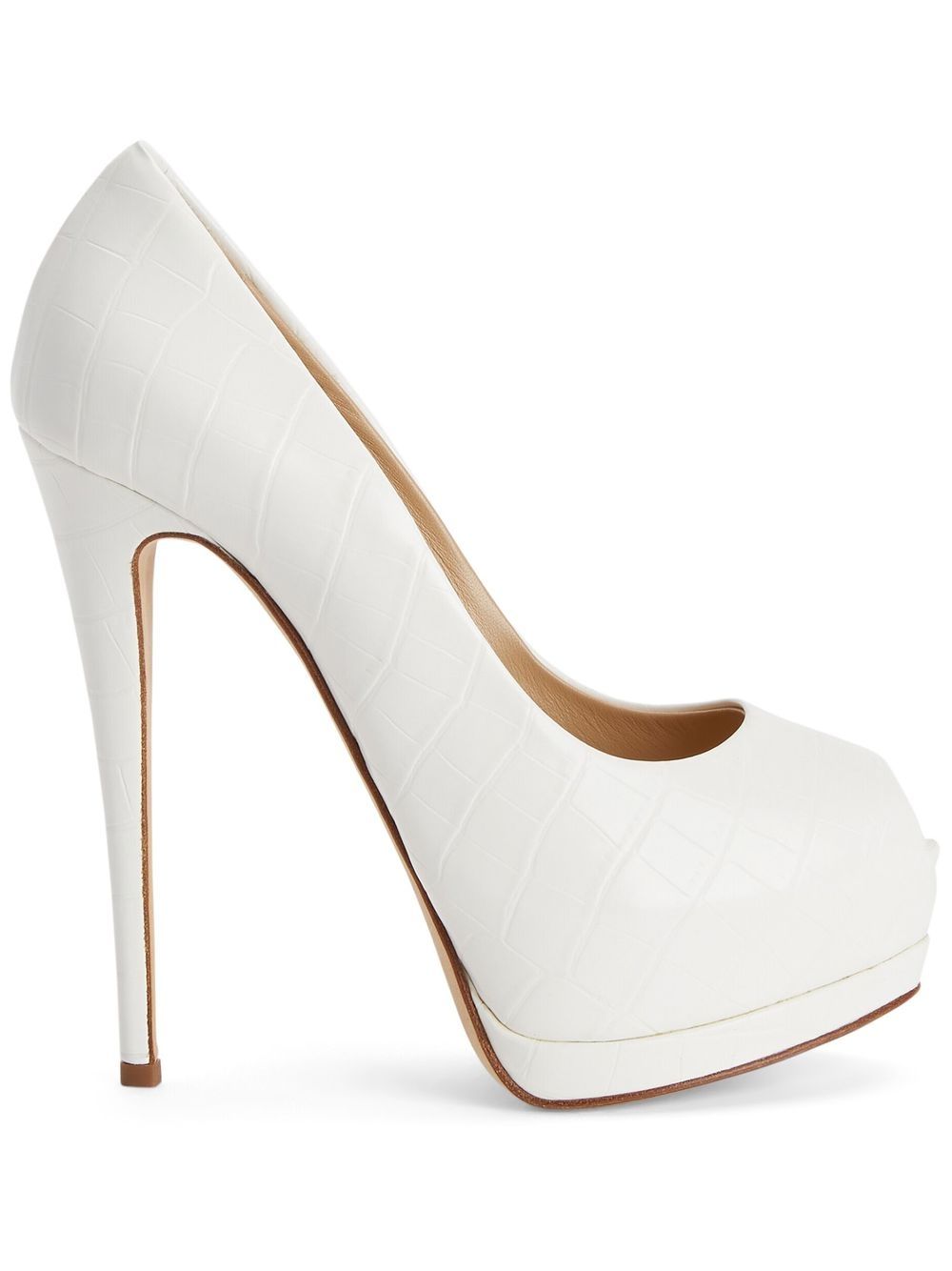 Giuseppe Zanotti Sharon 130mm peep-toe pumps - White von Giuseppe Zanotti