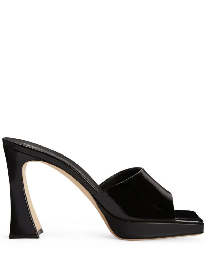 Giuseppe Zanotti Solhene 100mm leather sandals - Black von Giuseppe Zanotti