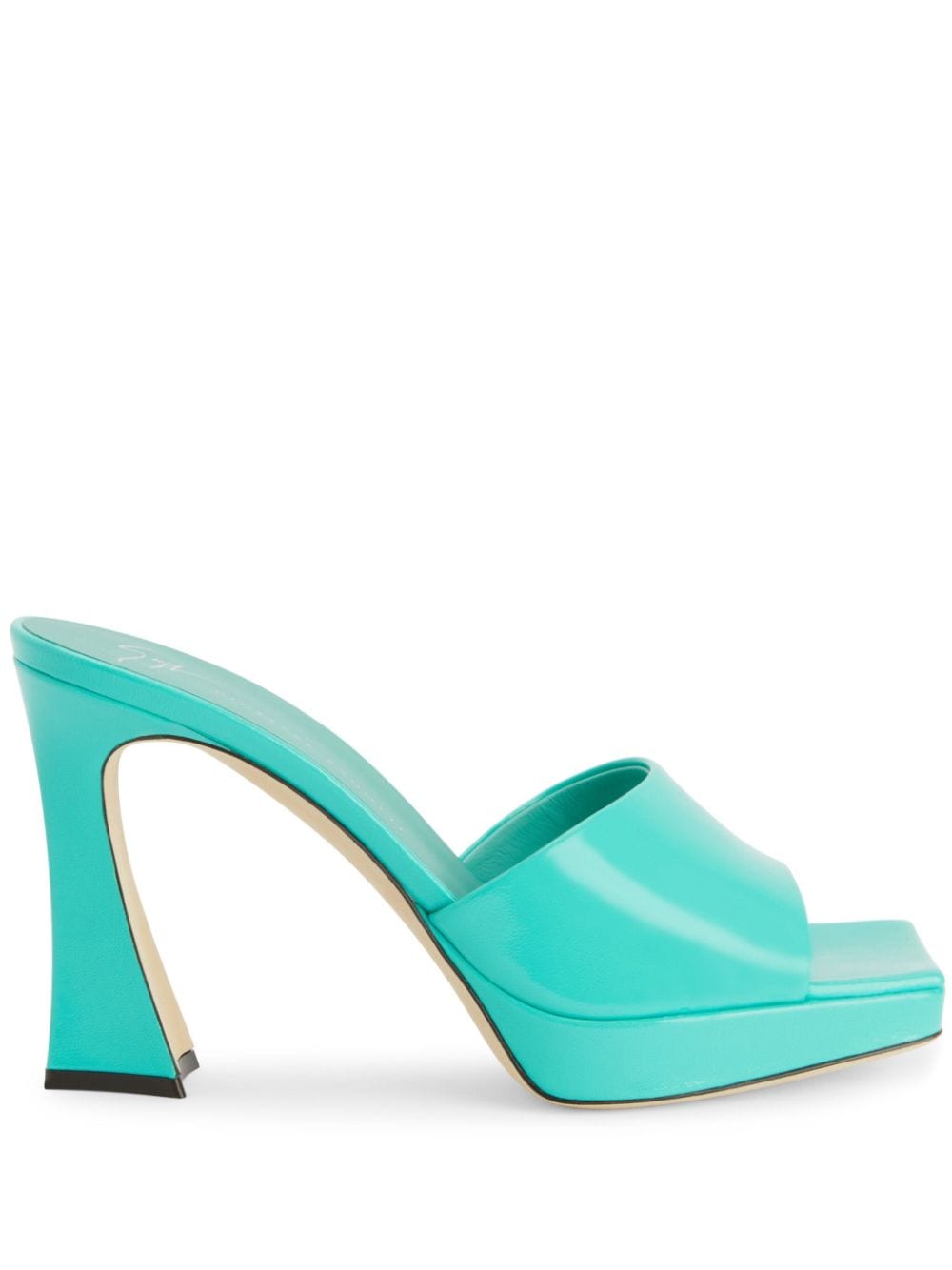 Giuseppe Zanotti Solhene 100mm platform leather sandals - Green von Giuseppe Zanotti