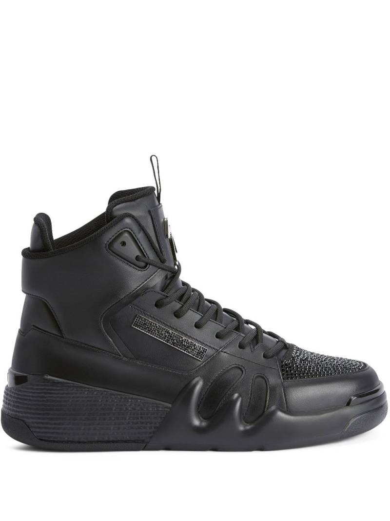 Giuseppe Zanotti Talon hi-tops leather sneakers - Black von Giuseppe Zanotti