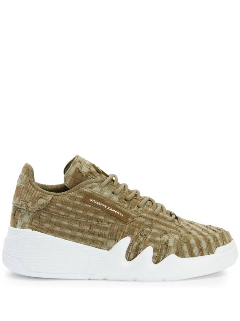 Giuseppe Zanotti Talon logo-patch sneakers - Green von Giuseppe Zanotti