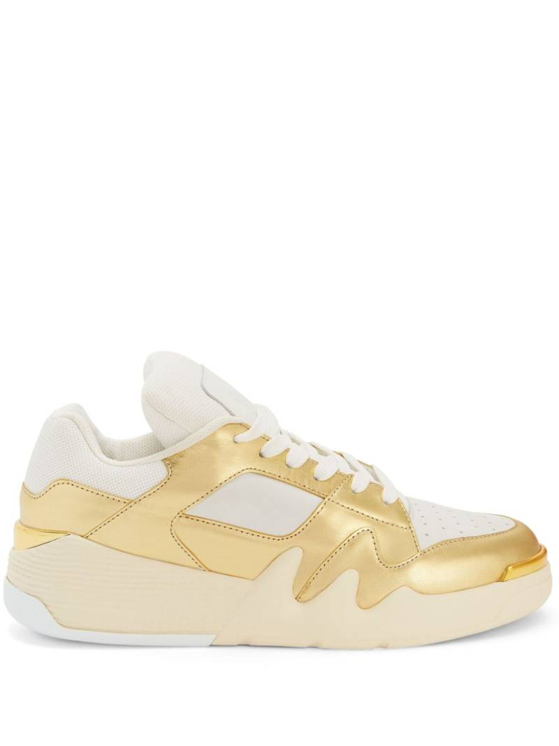 Giuseppe Zanotti Talon metallic low-top sneakers - Gold von Giuseppe Zanotti