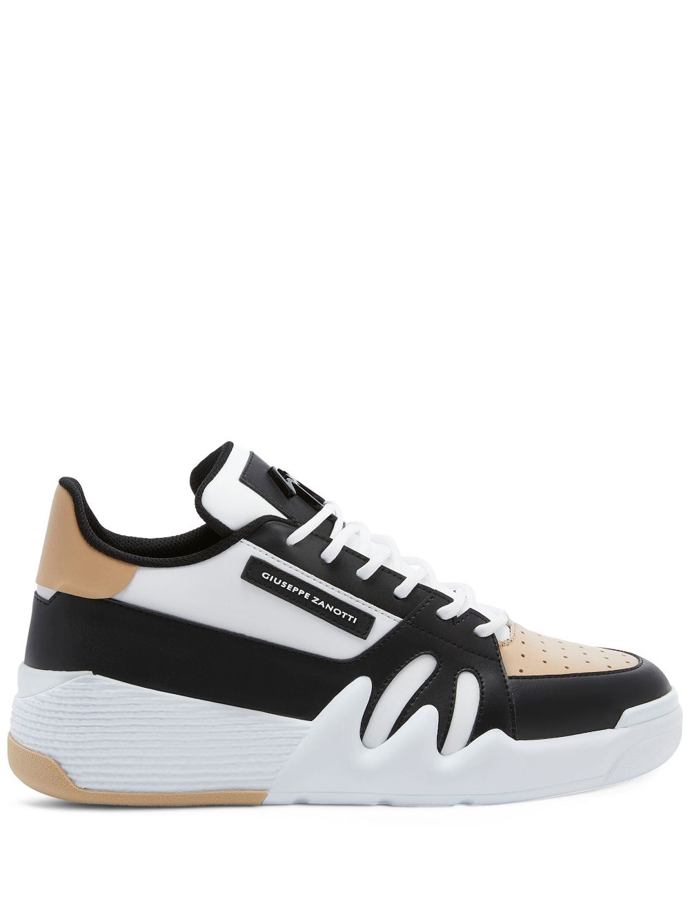 Giuseppe Zanotti Talon perforated sneakers - Black von Giuseppe Zanotti