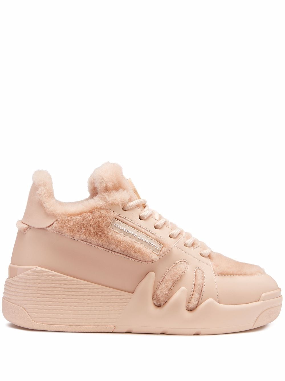 Giuseppe Zanotti Talon shearling-lined mid-top sneakers - Pink von Giuseppe Zanotti