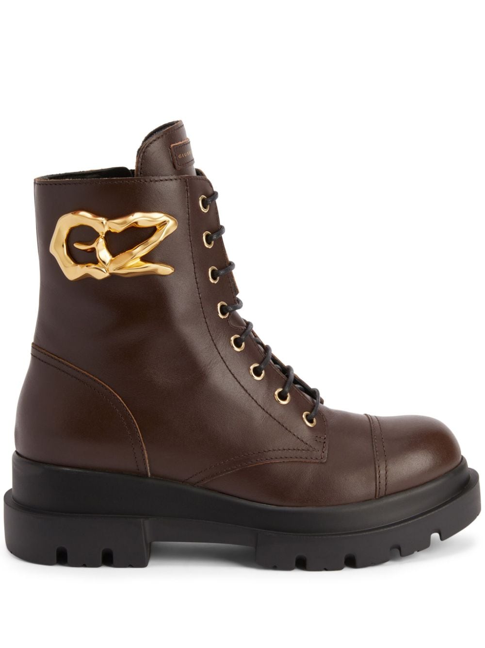 Giuseppe Zanotti Tankie leather ankle boots - Brown von Giuseppe Zanotti