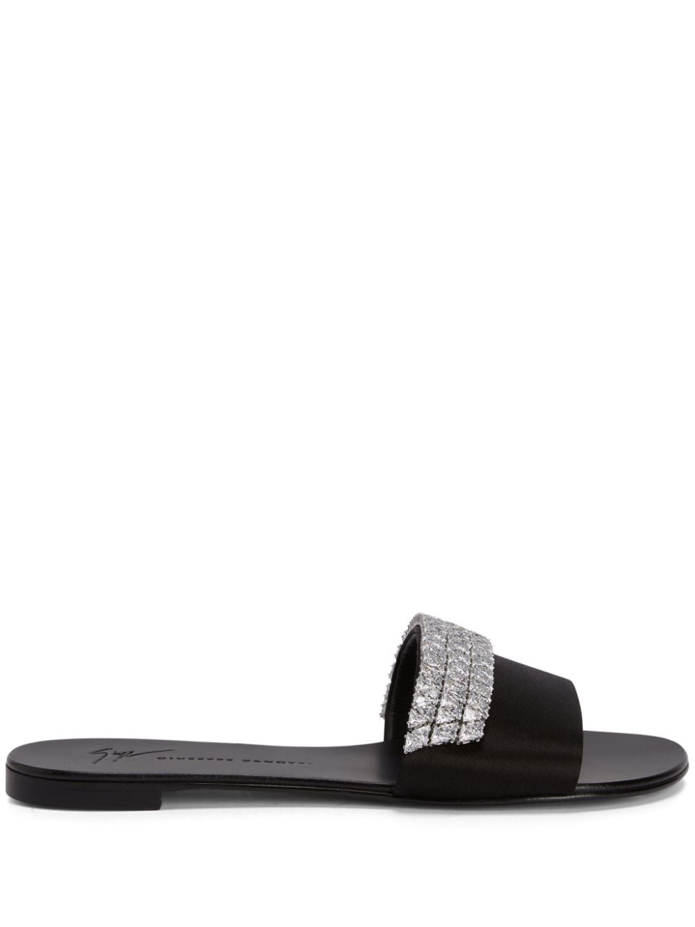 Giuseppe Zanotti Tesy rhinestone-embellished slides - Black von Giuseppe Zanotti