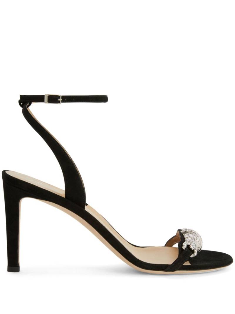 Giuseppe Zanotti Thais crystal-embellished suede sandals - Black von Giuseppe Zanotti