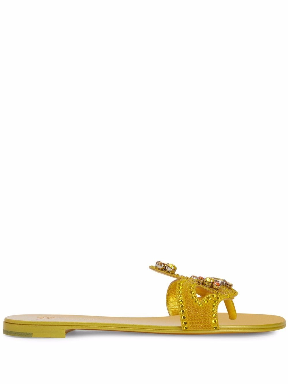 Giuseppe Zanotti Turchesite flat sandals - Yellow von Giuseppe Zanotti