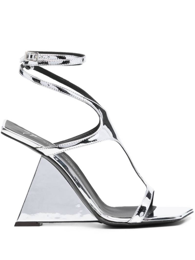 Giuseppe Zanotti Tutankamon 110mm mirrored sandals - Silver von Giuseppe Zanotti