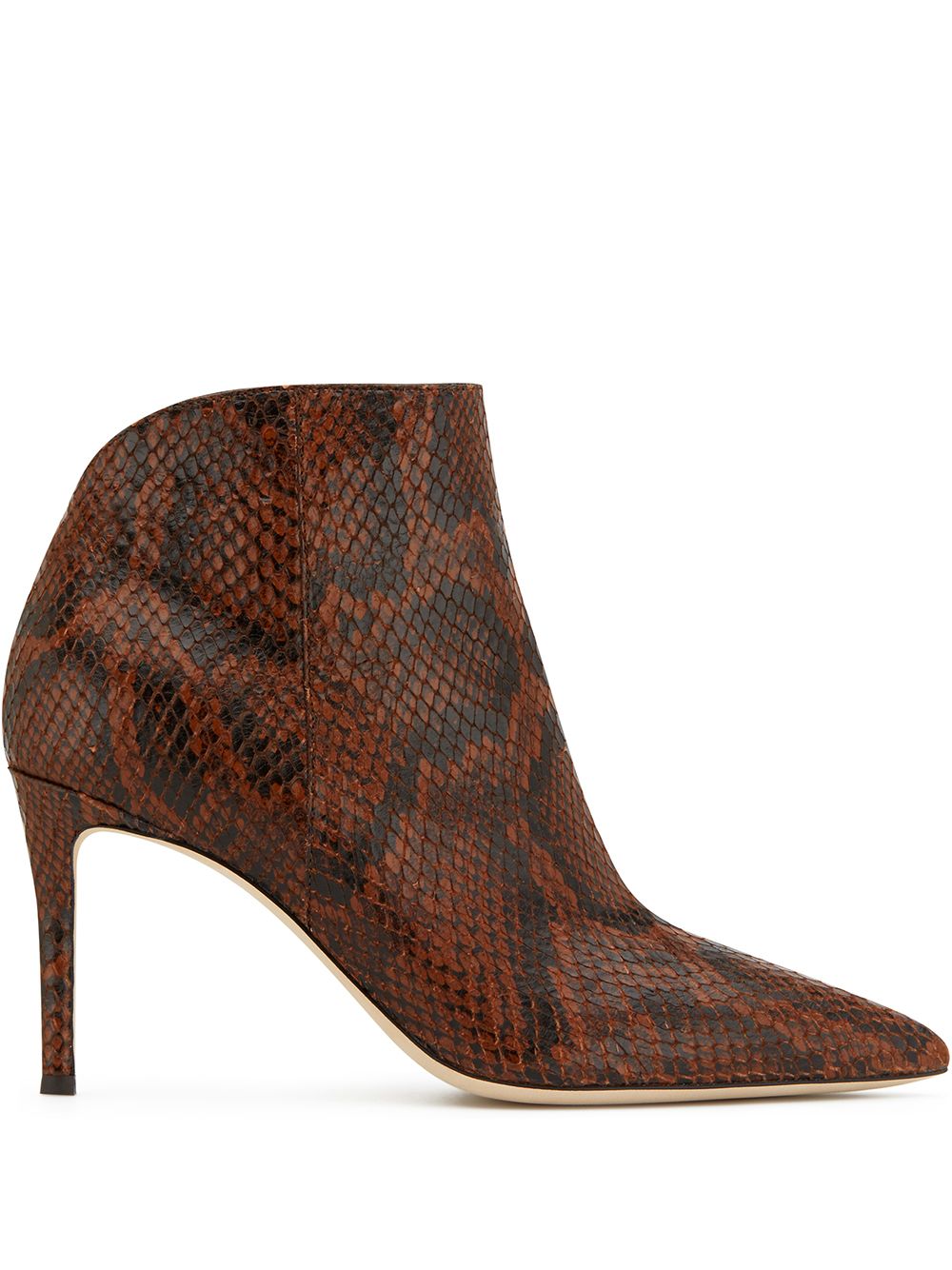 Giuseppe Zanotti Tysha snake-effect ankle boots - Brown von Giuseppe Zanotti