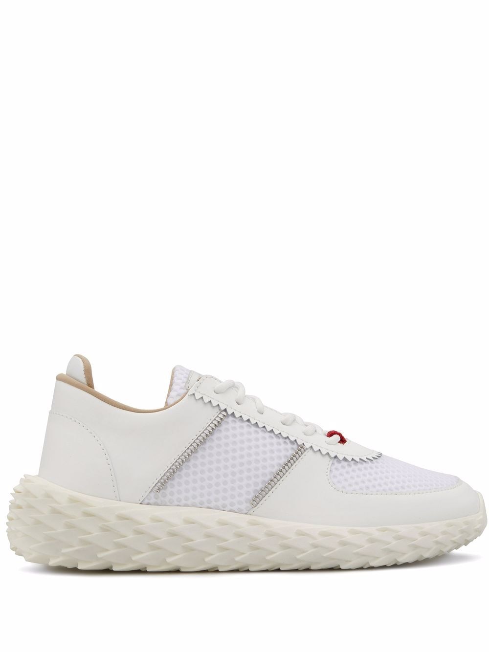 Giuseppe Zanotti Urchin calf leather sneakers - White von Giuseppe Zanotti