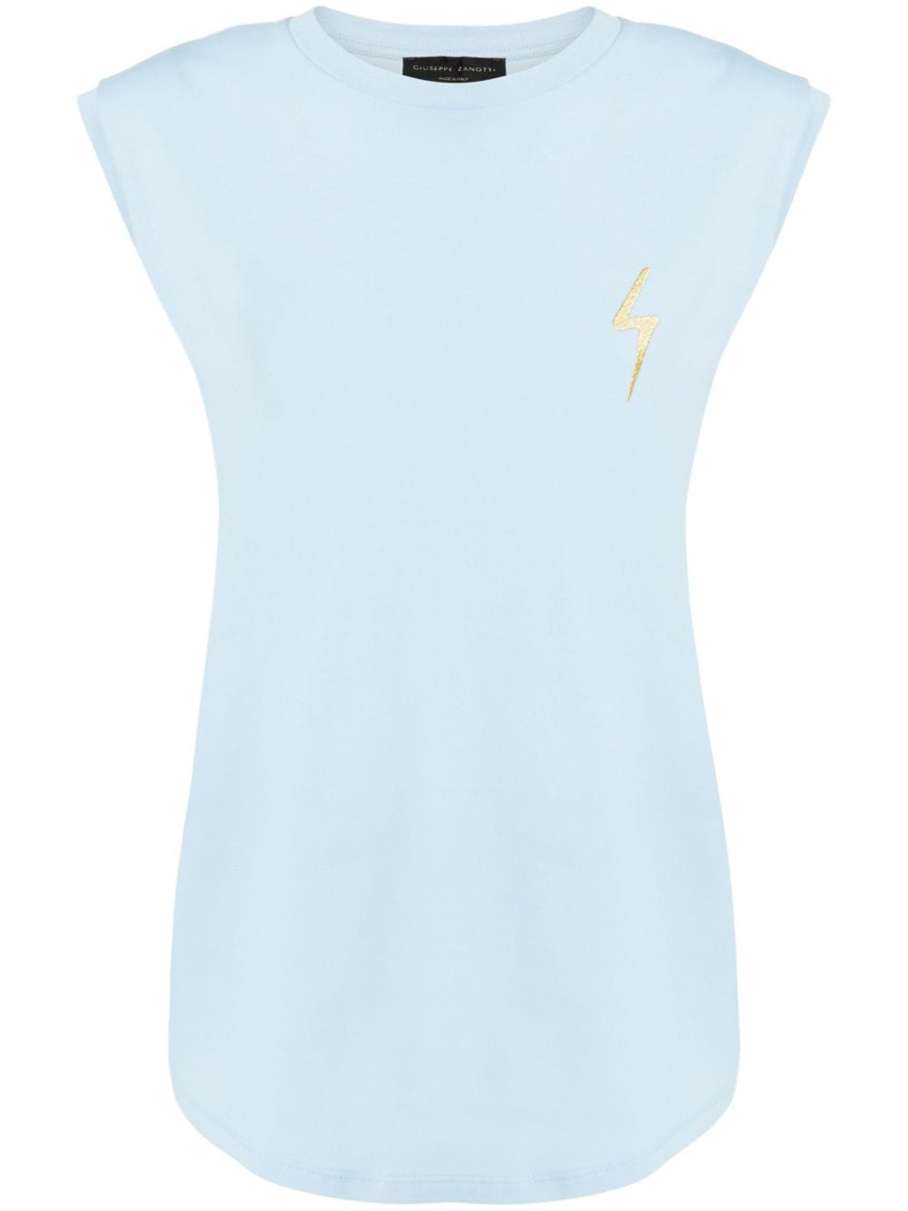 Giuseppe Zanotti Ursella Thunderbolt-embroidered tank top - Blue von Giuseppe Zanotti