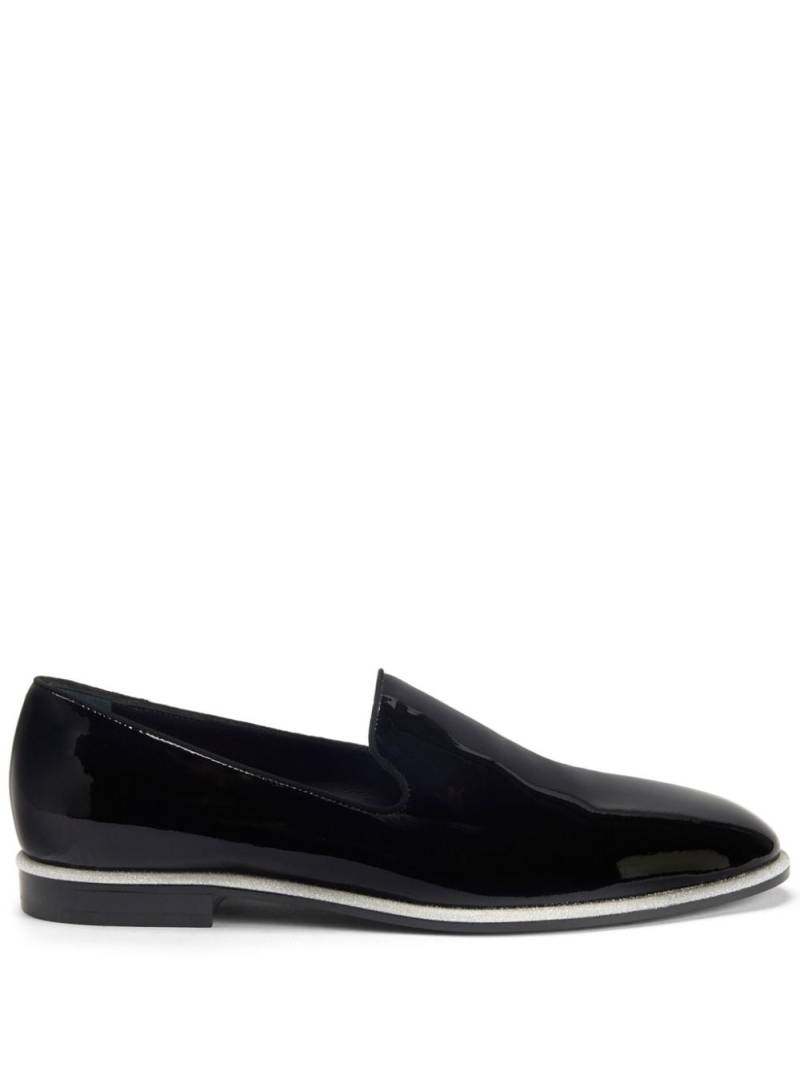 Giuseppe Zanotti Vilbert patent-finish leather loafers - Black von Giuseppe Zanotti