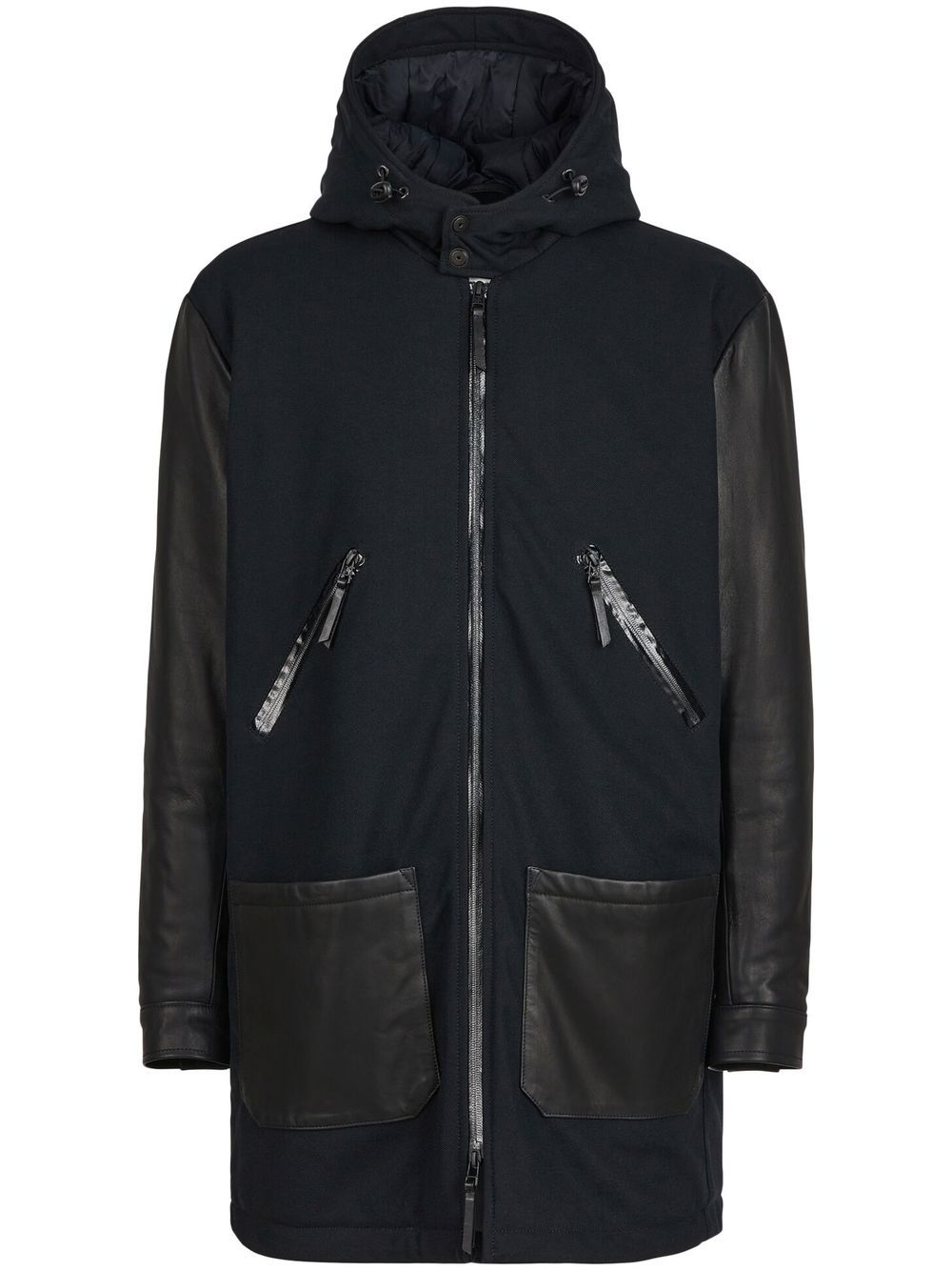 Giuseppe Zanotti Waylen hooded coat - Black von Giuseppe Zanotti