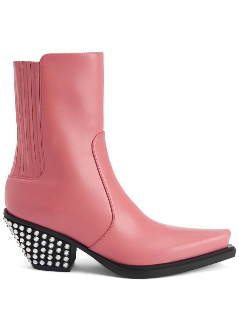 Giuseppe Zanotti Yanhira 55mm leather boots - Pink von Giuseppe Zanotti