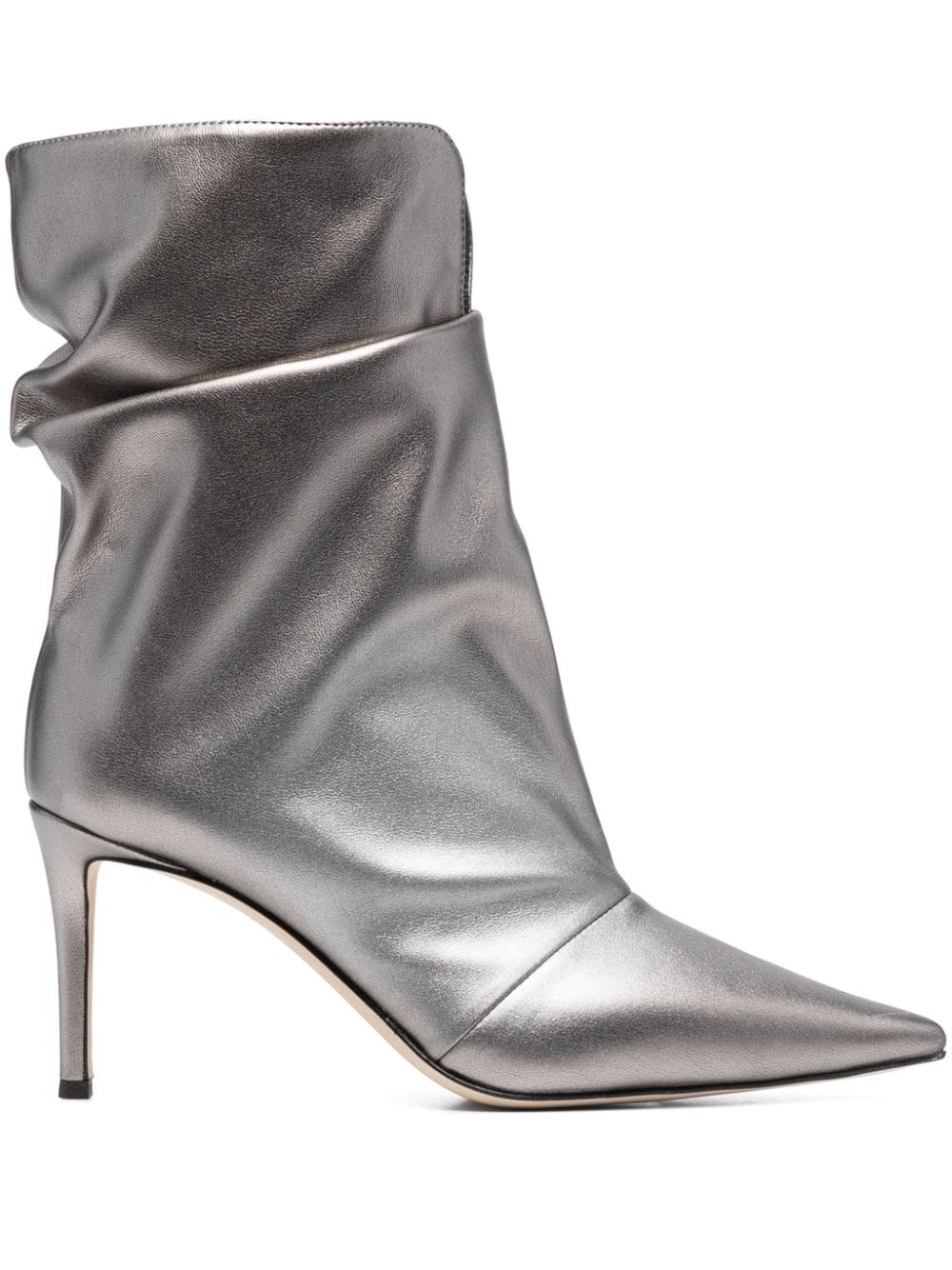 Giuseppe Zanotti Yunah 80mm metallic-finish boots - Silver von Giuseppe Zanotti