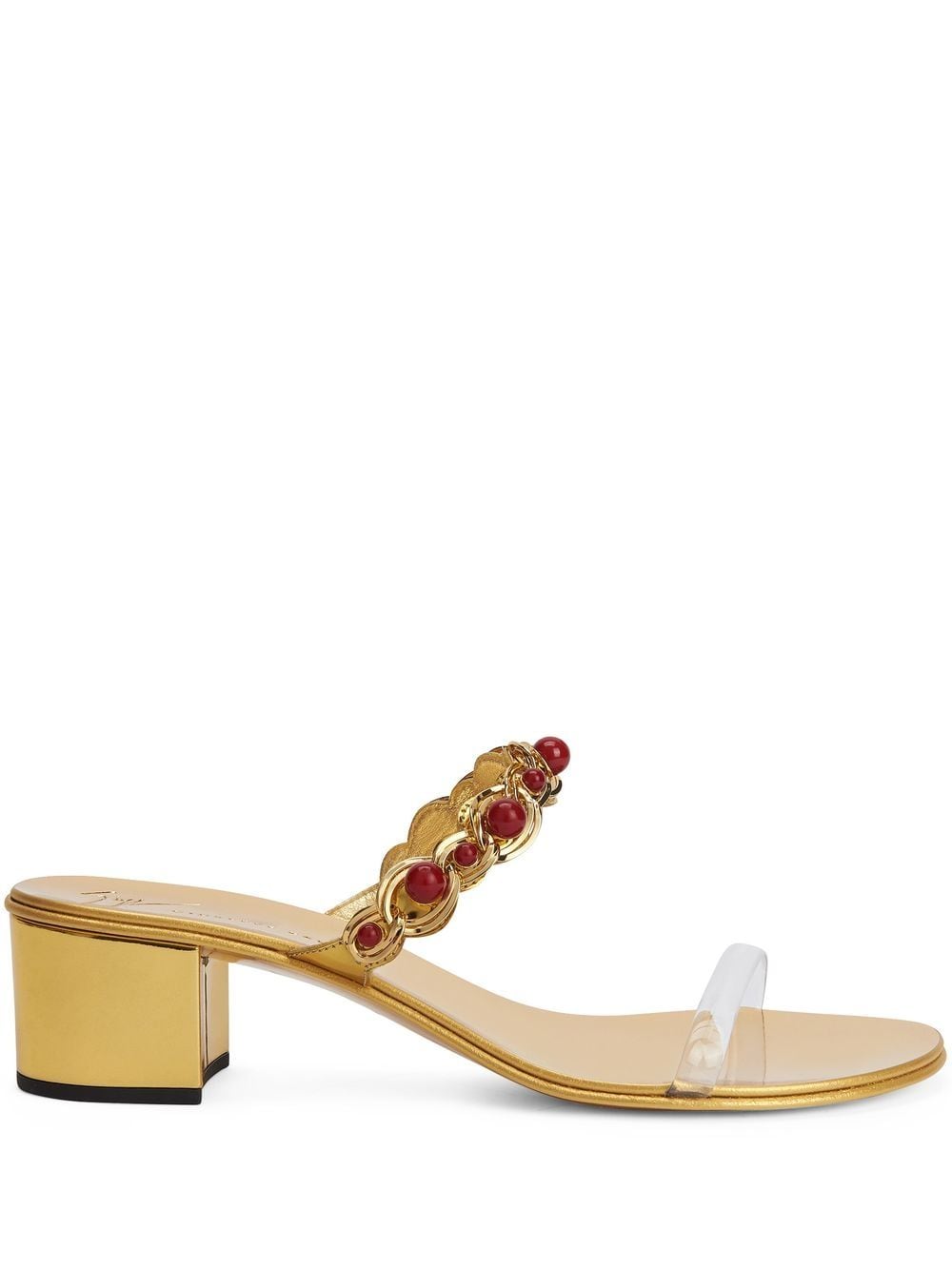 Giuseppe Zanotti beaded braided sandals - Gold von Giuseppe Zanotti