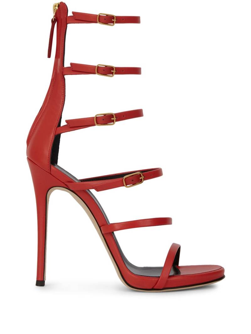 Giuseppe Zanotti buckle-strap high-heel sandals - Red von Giuseppe Zanotti