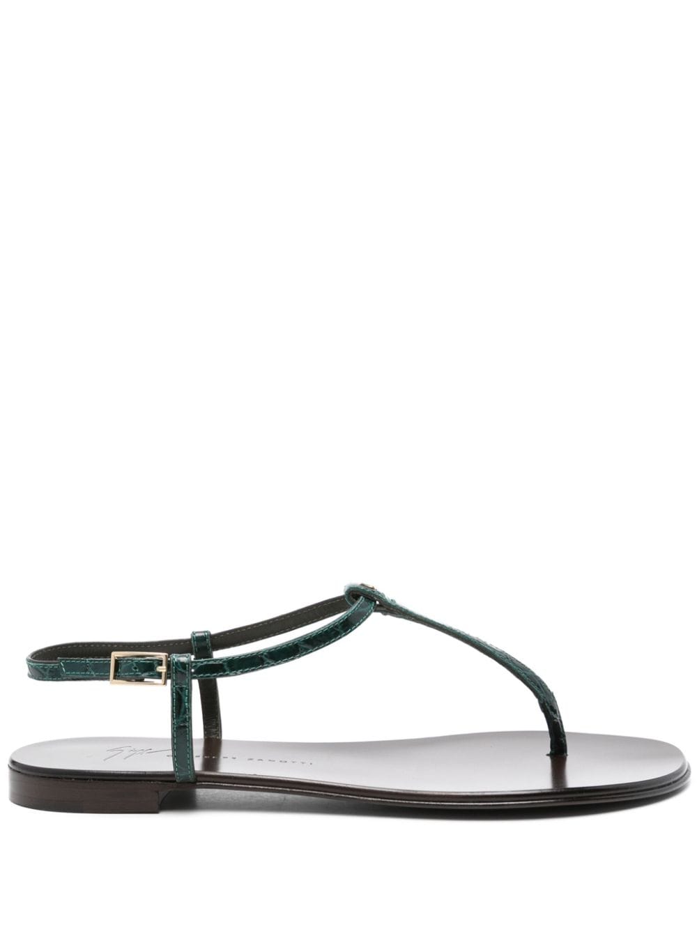 Giuseppe Zanotti crocodile-embossed sandals - Green von Giuseppe Zanotti