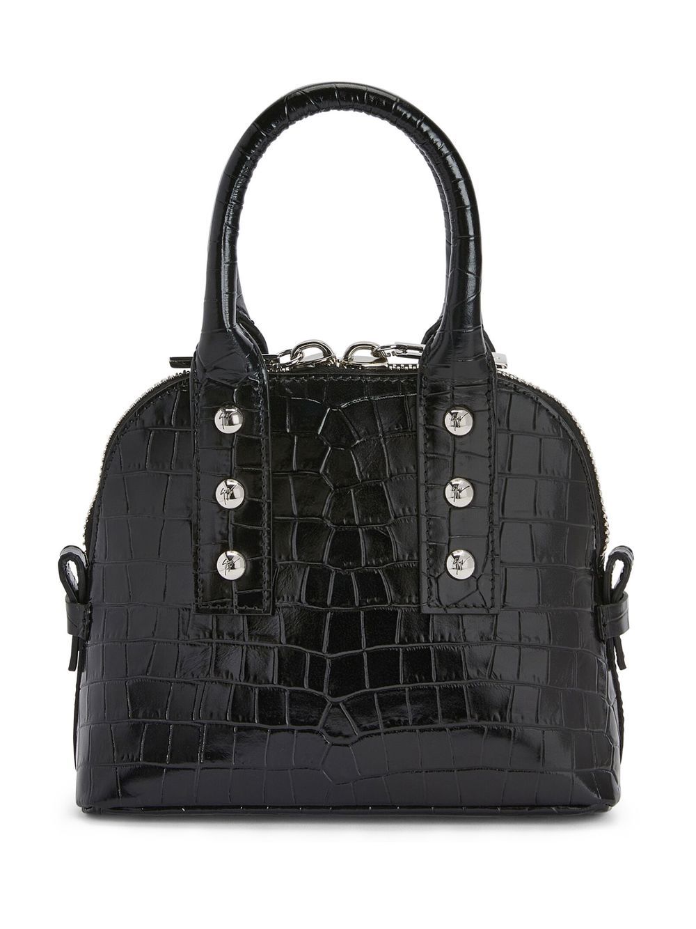 Giuseppe Zanotti crocodile-print leather tote bag - Black von Giuseppe Zanotti