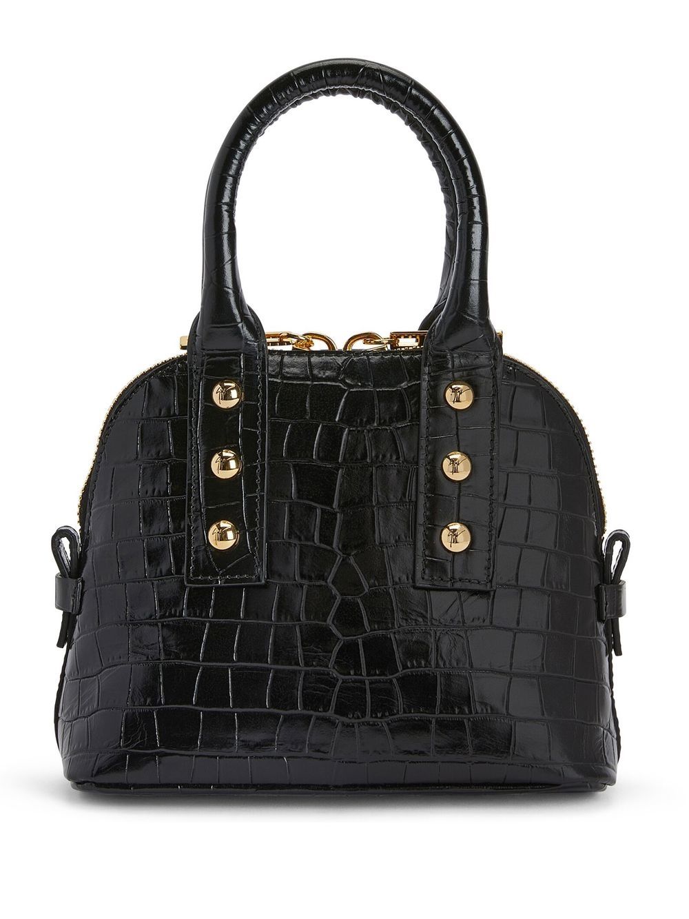 Giuseppe Zanotti crocodile-print leather tote bag - Black von Giuseppe Zanotti