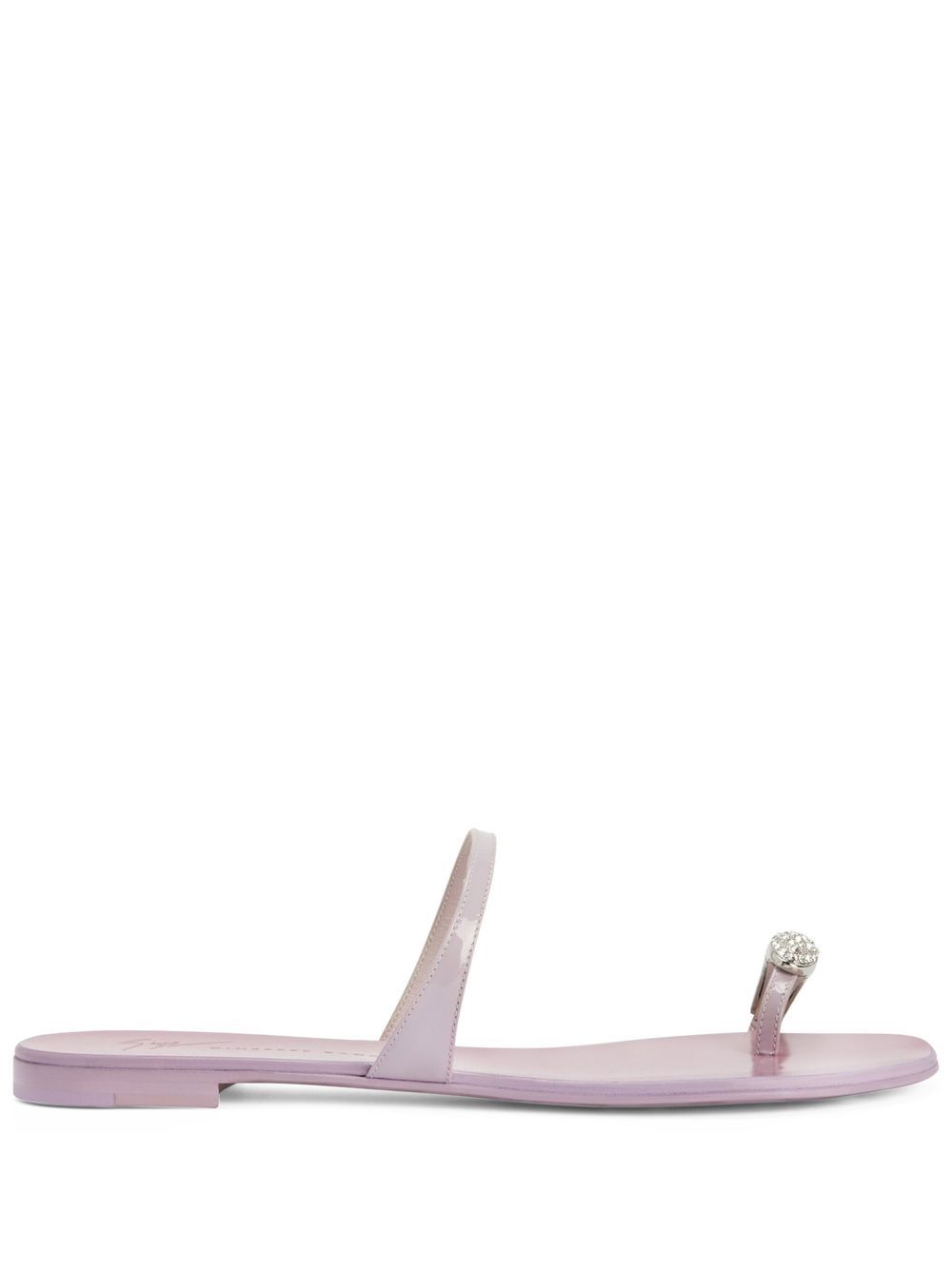 Giuseppe Zanotti crystal-embellished flat slides - Pink von Giuseppe Zanotti