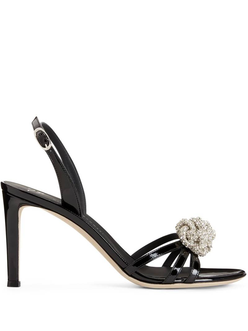 Giuseppe Zanotti crystal-embellished stiletto sandals - Black von Giuseppe Zanotti