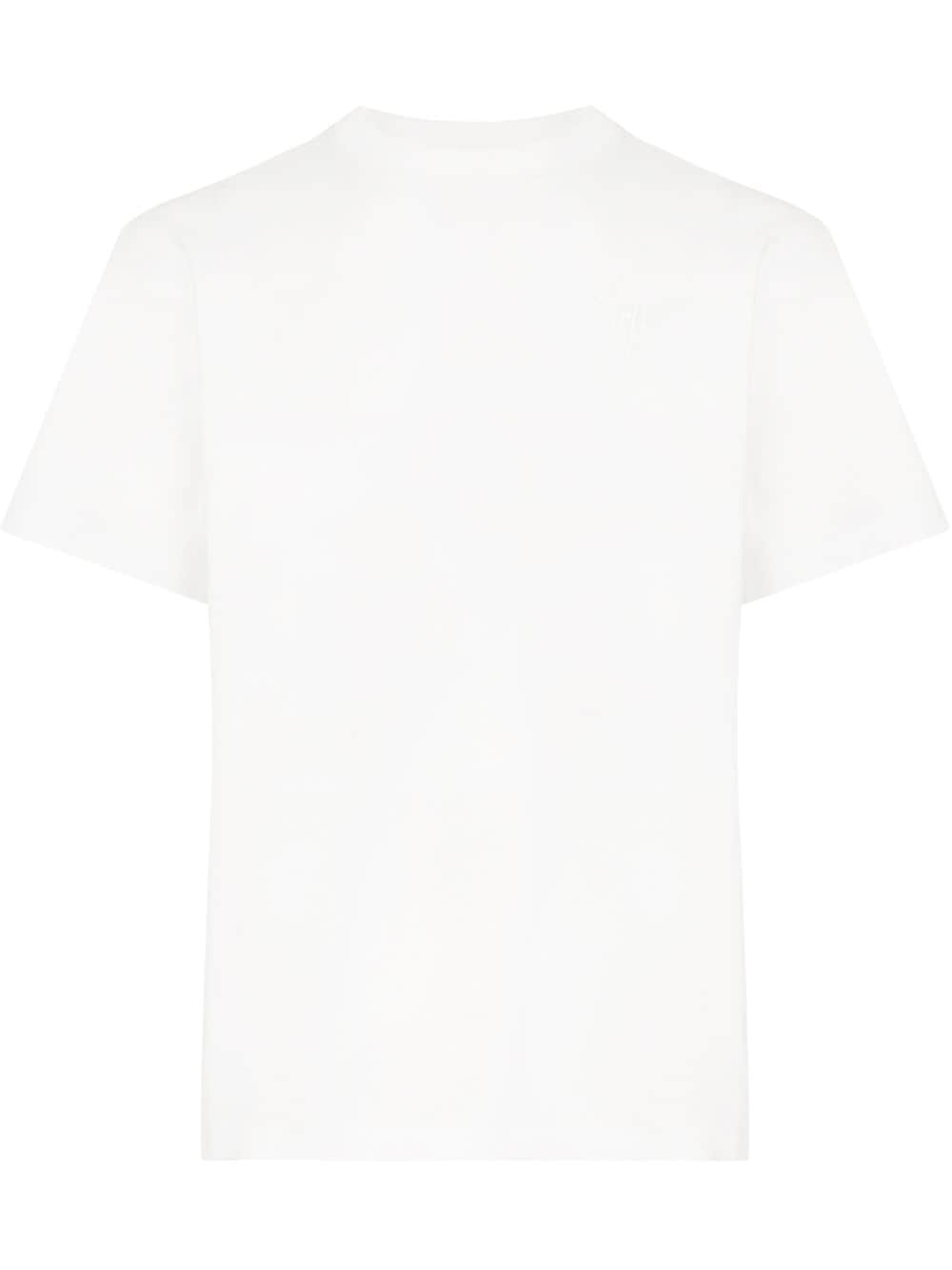 Giuseppe Zanotti finished-trim cotton T-Shirt - White von Giuseppe Zanotti