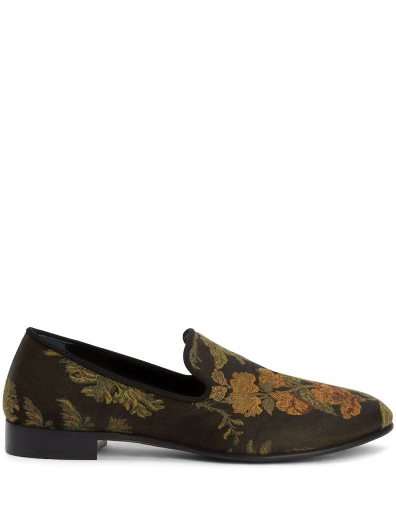 Giuseppe Zanotti floral-embroidered slip-on loafers - Multicolour von Giuseppe Zanotti