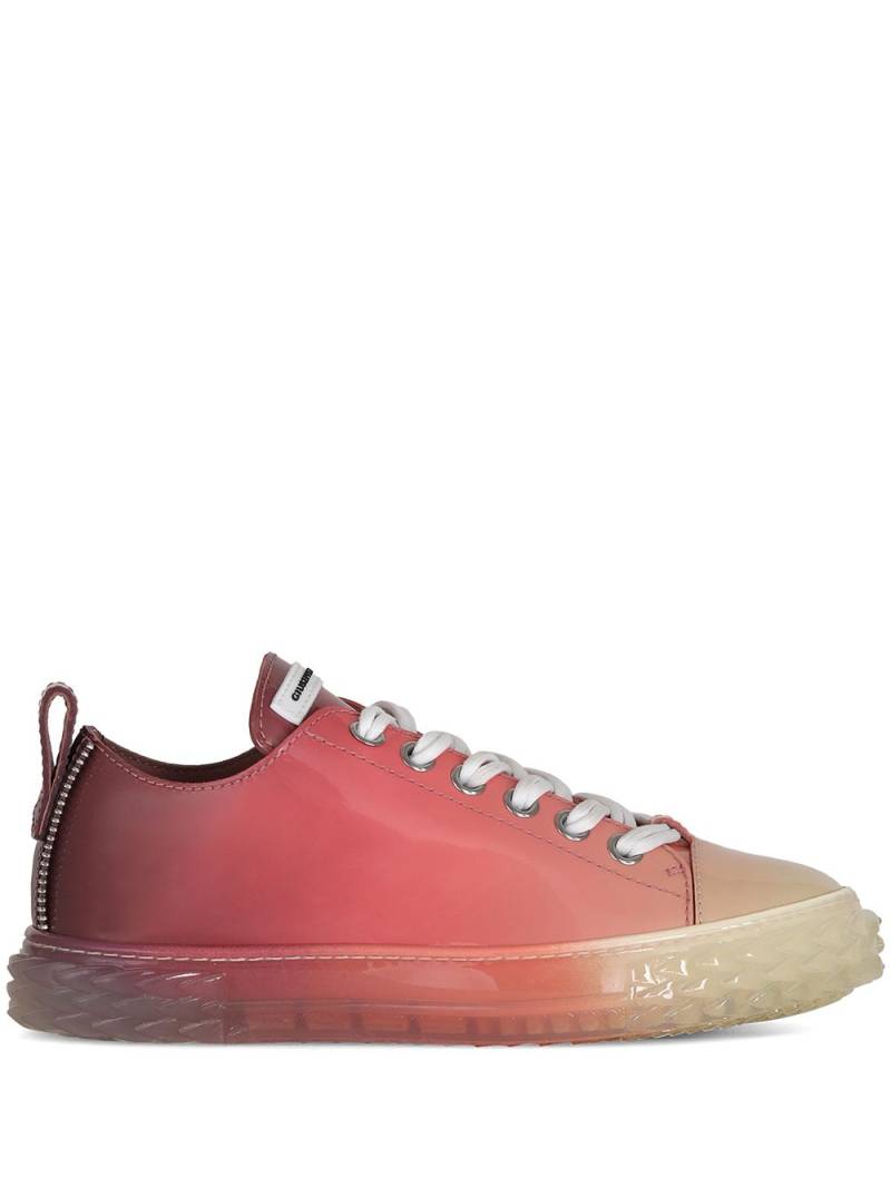 Giuseppe Zanotti gradient-effect patent-leather sneakers - Pink von Giuseppe Zanotti