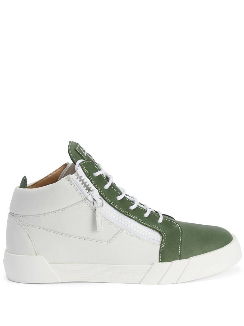 Giuseppe Zanotti high-top zip-up sneakers - White von Giuseppe Zanotti