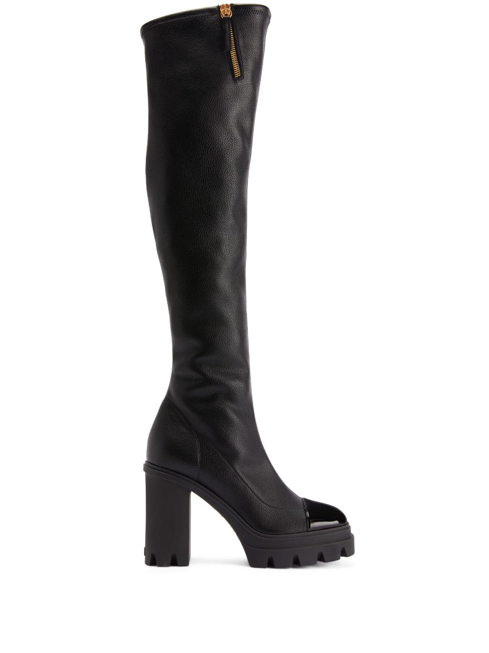 Giuseppe Zanotti knee-length block-heel boots - Black von Giuseppe Zanotti