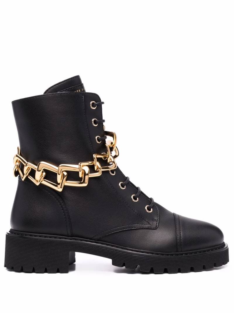 Giuseppe Zanotti lace-up leather boots - Black von Giuseppe Zanotti