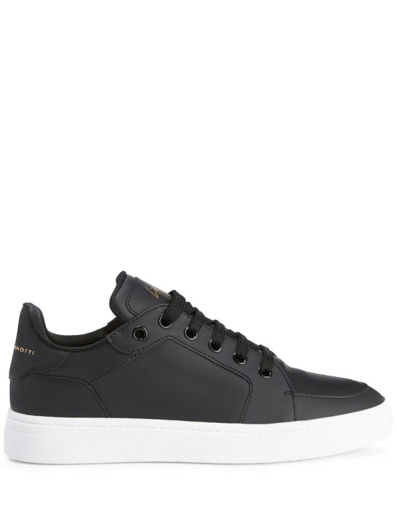 Giuseppe Zanotti leather low-top sneakers - Black von Giuseppe Zanotti